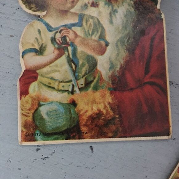 Vintage 1970s Christmas Santa Ornaments - Set of 2 - Picture 4 of 4